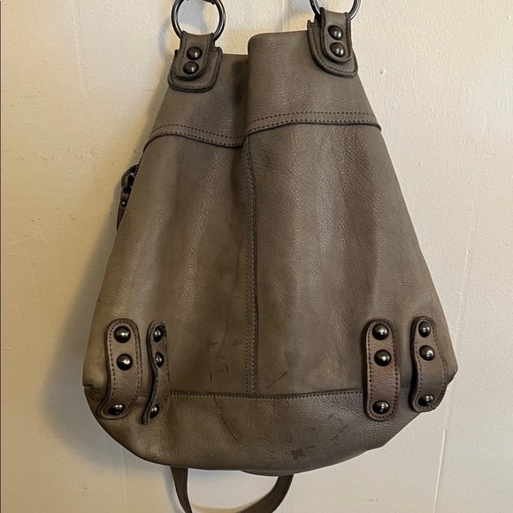 Linea Pelle Gray Shoulder Bag - Picture 6 of 8